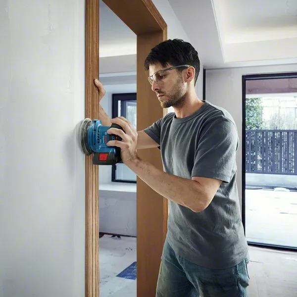 BOSCH GEX 185-Li Cordless Random Orbital Sander (Tool only, without battery and charger) - เครื่องขัดกระดาษทรายไร้สายระบบลูกเบี้ยว BOSCH รุ่น GEX 185-Li (ไม่มีแบตเตอรี่ ไม่มีแท่นชาร์จ) - 06013A5080