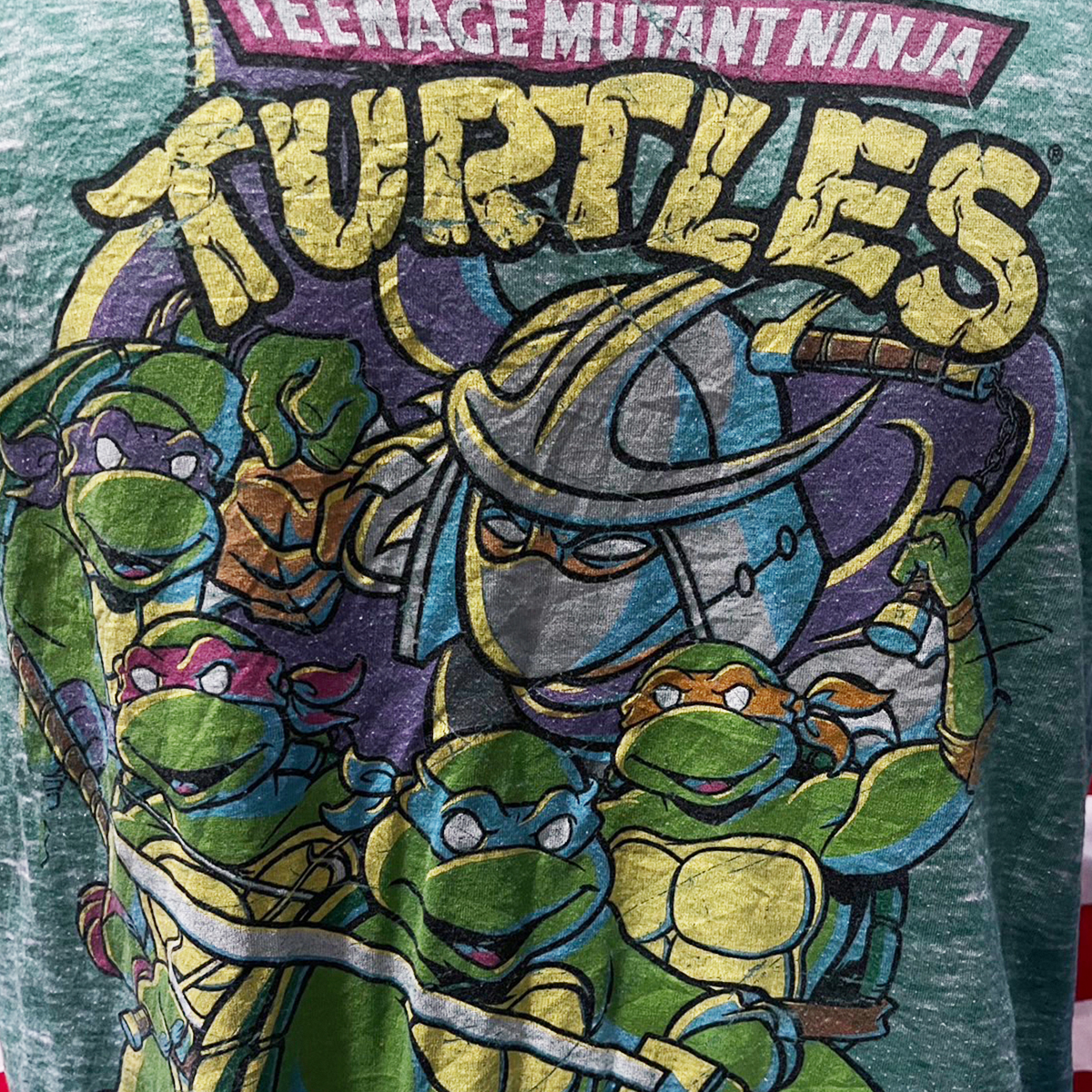 เสื้อยืดวินเทจมือสอง T-Shirt Vingtage ลายการ์ตูน เต่านินจา Teenage Mutant Ninja Turtles