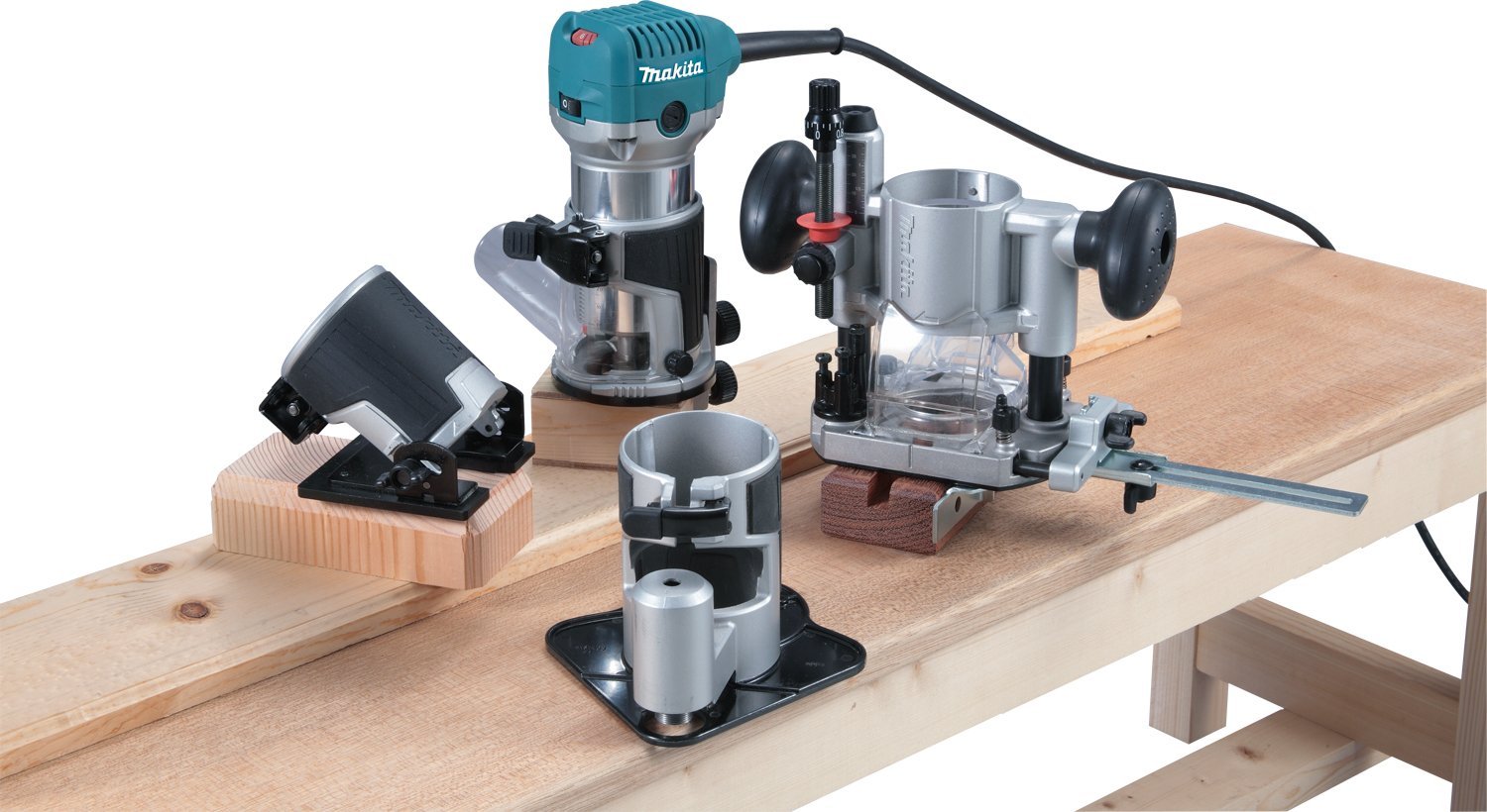 MAKITA RT0700CX3 1-1/4 Horsepower Compact Router Kit - ชุดทริมเมอร์ Makita รุ่น RT0700CX3