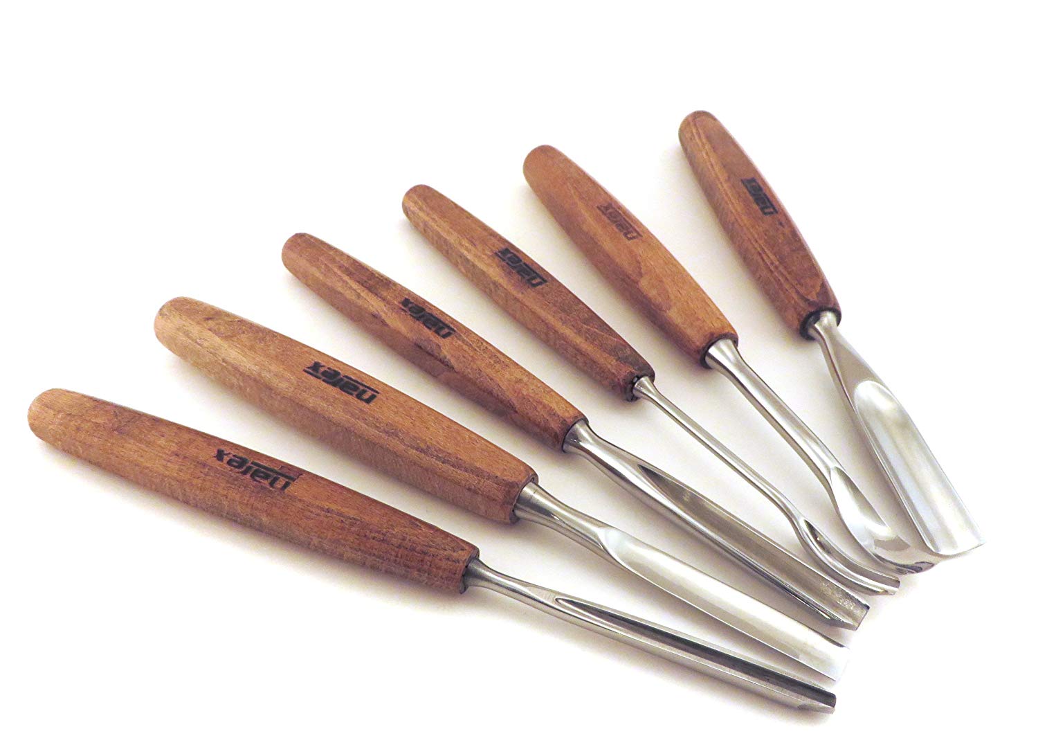 NAREX 869950 set of carving chisel PROFI ชุดสิ่วแกะสลักไม้ (Made in Czech Republic)