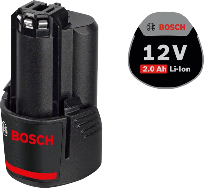 BOSCH GBA 12V 2.0Ah BATTERY PACK - แบตเตอรี่ ขนาด 12 โวลท์2.0 แอมป์ - 1600A028TL