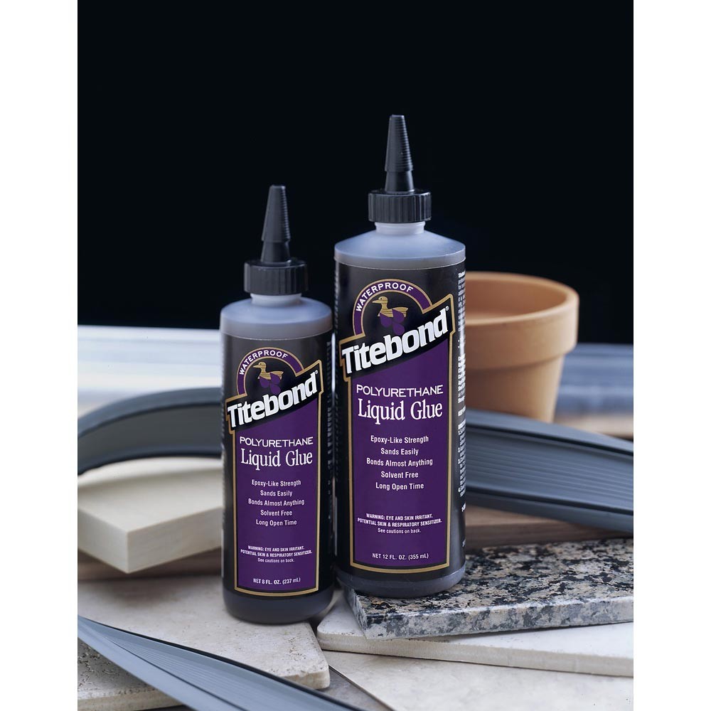 TITEBOND POLYURETHANE GLUE - กาวงานไม้ชนิดโพลียูรีเทน ขนาดบรรจุ 4 และ 8 ออนซ์l (118, และ 237 มล.) U.S.A.