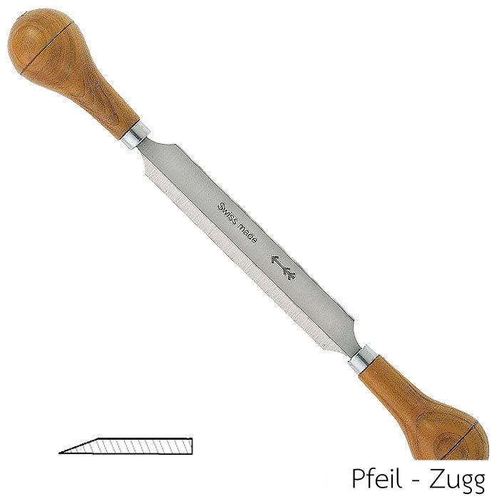 PFEIL Zugg - Mini Drawknife, Straight Blade - มีดเหลาไม้แบบใบมีดตรงขนาดเล็ก Pfeil รุ่น Zugg