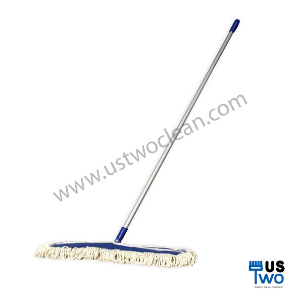 ไม้ม็อบดันฝุ่น ด้ามอลูมิเนียม ขนาด 24 นิ้ว น้ำหนัก 440 กรัม (สีขาว)