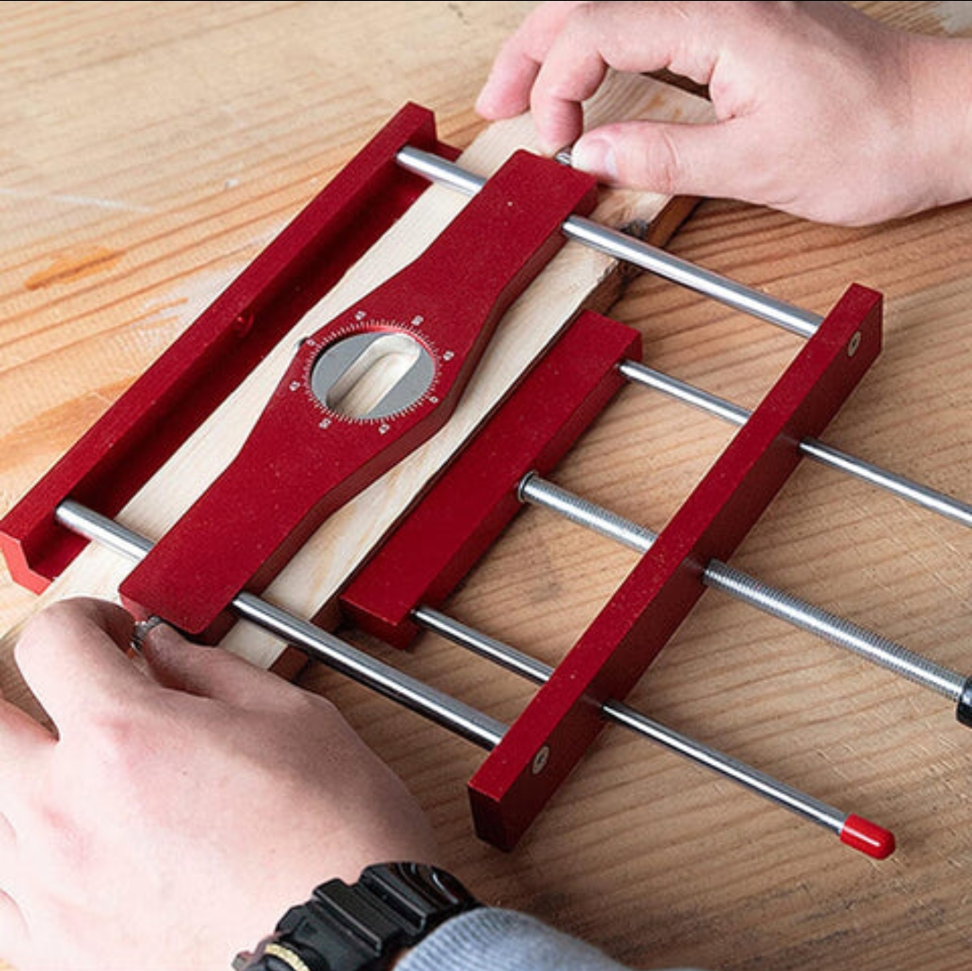 SIT TOOL MJDJ-001 2-in-1 Aluminum Loose Tenon Joinery and Doweling Jig - จิ๊กเจาะเดือยเหลี่ยมอลูมิเนียม แบบถอดได้ และจิ๊กเจาะรูเดือยกลมในตัวเดียวกัน