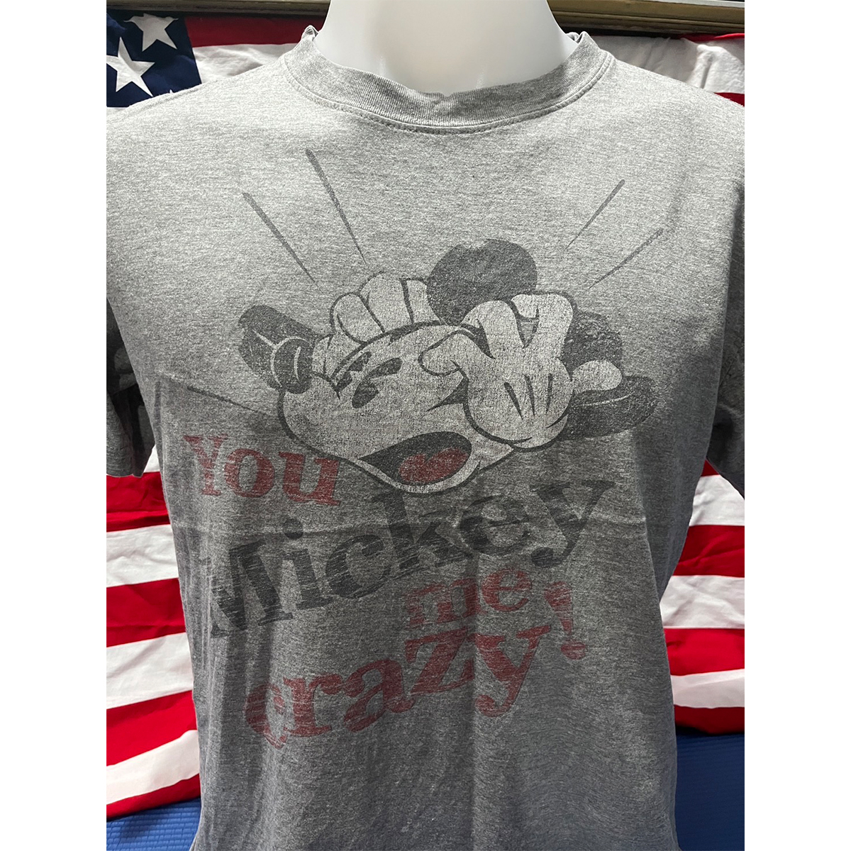 เสื้อยืดวินเทจมือสอง Vintage T-Shirt เสื้อยืดมิกกี้เมาส์ วินเทจ Mickey Mouse งานป้าย Disney