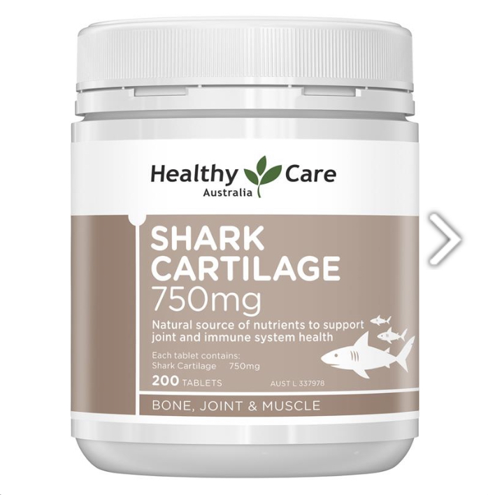Healthy Care Shark Cartilage 750mg (200 เม็ด)
