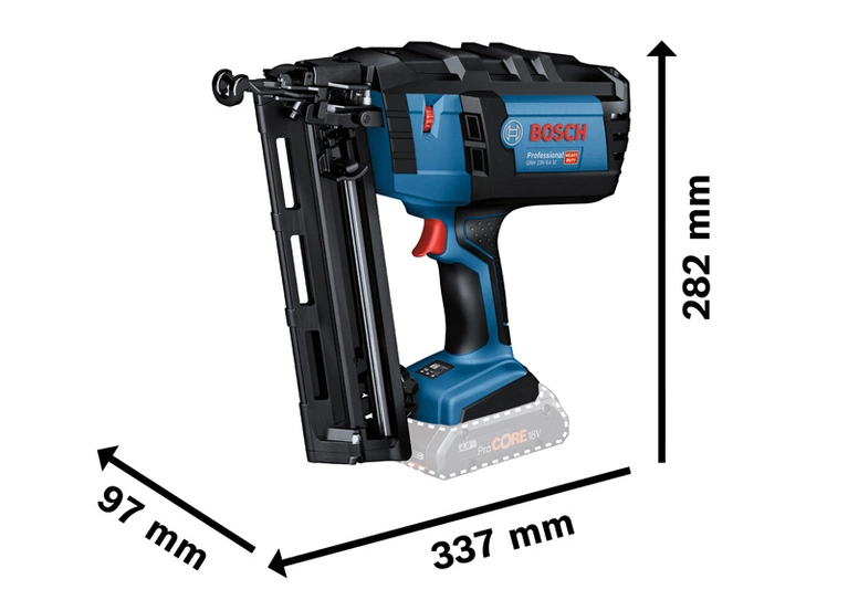 BOSCH GNH 18V-64 M Cordless Nailer (without battery and charger)- ปืนยิงตะปูขาเดี่ยวขนาด 64 มม. BOSCH รุ่น GNH 18V-64 M (เครื่องเปล่า ไม่มีแบตเตอรี่ ไม่มีแท่นชาร์จ) - 0601481001