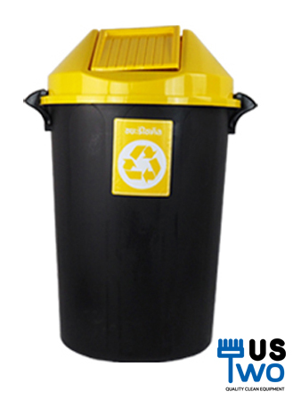 ถังขยะทรงกลมฝาแกว่ง ขนาด 112 ลิตร