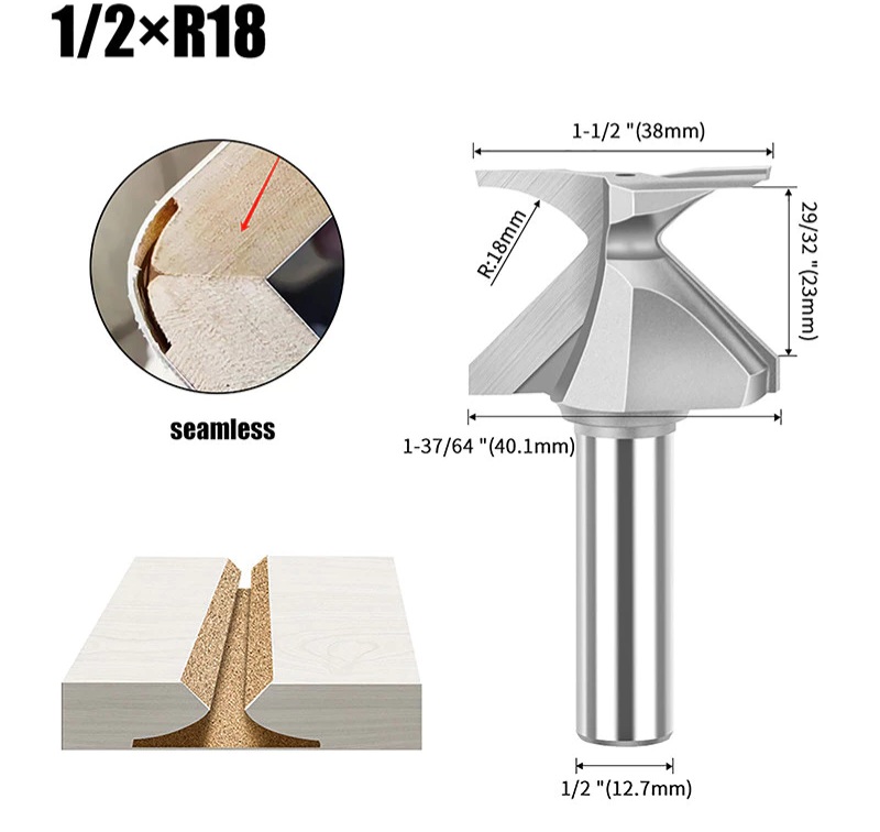 SIT Tool 63xx - 1/2-inch Shank Arc Bending Woodworking Router Bits - ดอกเร้าเตอร์ตีทำโค้งไม้ แกน 1/2นิ้ว