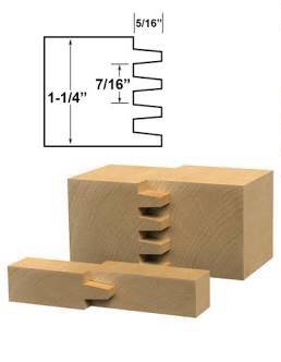 SIT Tool 15131 Reversible Finger Joint/GlueJoint Router bit - ดอกเร้าเตอร์สำหรับทำการต่อชนไม้ ชนิดกลับด้านชน