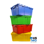 ลังพลาสติกทึบ ฝาพับคู่ 50 ลิตร