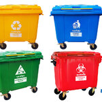 ถังขยะใหญ่ 660 ลิตร