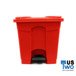 ถังขยะแบบเหยียบ ทรงเหลี่ยม 30 ลิตร