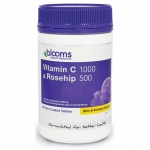 Blooms Vitamin C 1000mg (asorbic acid) + Rosehip 500mg (180 เม็ด)