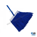 ไม้ม็อบถูพื้น ด้ามเหล็กกันสนิม ขนาด 10" (หัวเหล็กหนีบ) สีน้ำเงิน