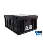 ลังพับทึบ สีดำ