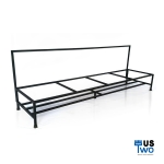 โครงเหล็กวางถังขยะใหญ่ 4 ช่อง สำหรับถัง 240 ลิตร