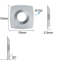SIT TOOL 08560-1 - 5-pc Carbide blades pack 15 *15* 2.5 30° R150 mm. - ใบมีดคาร์ไบด์ชุด 5ใบ ขนาด 15 *15* 2.5 30° R150 มม
