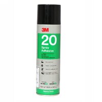 3M Heavy Duty 20 Spray Adhesive Clear, Can, Net Weight 13.75 oz -. กาวสเปรย์ 20 สำหรับงานไม้ กระป๋องขนาด 13.75 ออนซ์