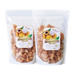 ลำไยอบแห้งเนื้อสีทอง(สูตรไม่มีน้ำตาล) แพ็ค 2 ซอง ของฝากเมืองจันท์