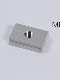 Wnew M6 or M8 T-slider for Wnew Miter-slot ตัวสไลด์ในราง ขนาดรู M6 หรือ M8 สำหรับใช้กับราง Miter ของ Wnew