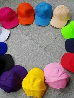 หมวกแก๊ปผ้าสอง หมวกแก๊ปผ้าลีวยราคาถูก หมวกกีฬาสี