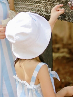 หมวกบักเก็ตไซส์เด็ก หมวกbucket ผ้าคอตตอนหนาเกรดเอ size : 54 cm.