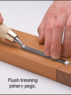 NAREX 8133xx Cranked-neck paring chisel, WOOD LINE PLUS - สิ่วคอเอียง 4 ขนาด (Made in Czech Republic)