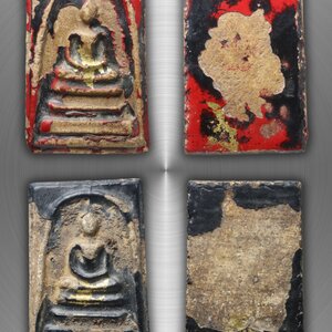 พระสมเด็จวัดระฆัง กรุหลังคาโบสถ์ ลงรักลงชาด