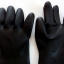 ถุงมือยางดำชนิดหนาป้องกันสารเคมีTIGERTEX