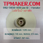 ใบพัดปั๊มน้ำพลาสติก OD 120 mm. ID 10 mm.
