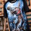 เสื้อยืด OVP Oversize เนื้อผ้าCotton 100% ลาย Dark Skull หัวกระโหลก สกรีนแน่น สีออฟเซ็ต งานสกรีนกลืนกับเนื้อผ้า