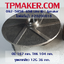 ใบพัดปั๊มน้ำ 20200618 OD 167 mm. THK 104 mm. รูเพลาเกลียว 12G