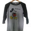 เสื้อยืดวินเทจมือสอง ไหล่สโลป แขนยาว ลายการ์ตูนมิกกี้เมาส์ Mickey Mouse สินค้าพร้อมส่ง